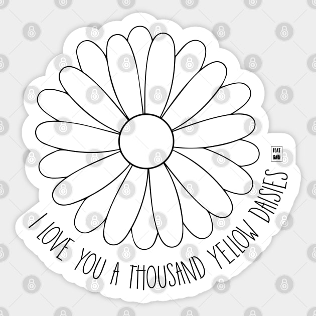 Daisies Sticker by Gabi Veiga